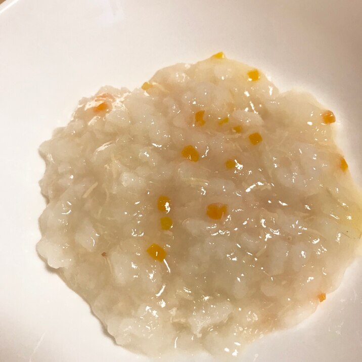 【離乳食】鯛と人参のトロトロおじや